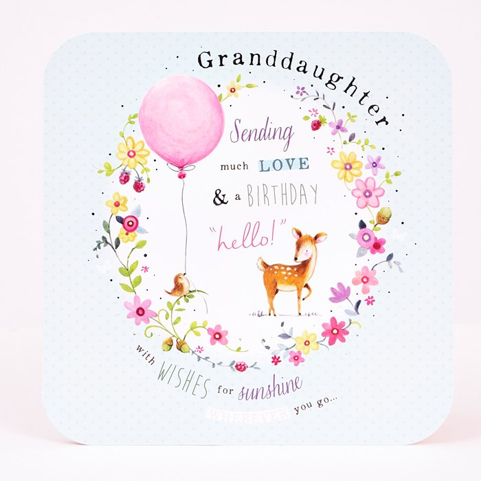 Birthday Card For Granddaughter
 Platinum Collection Birthday Card Granddaughter Birthday