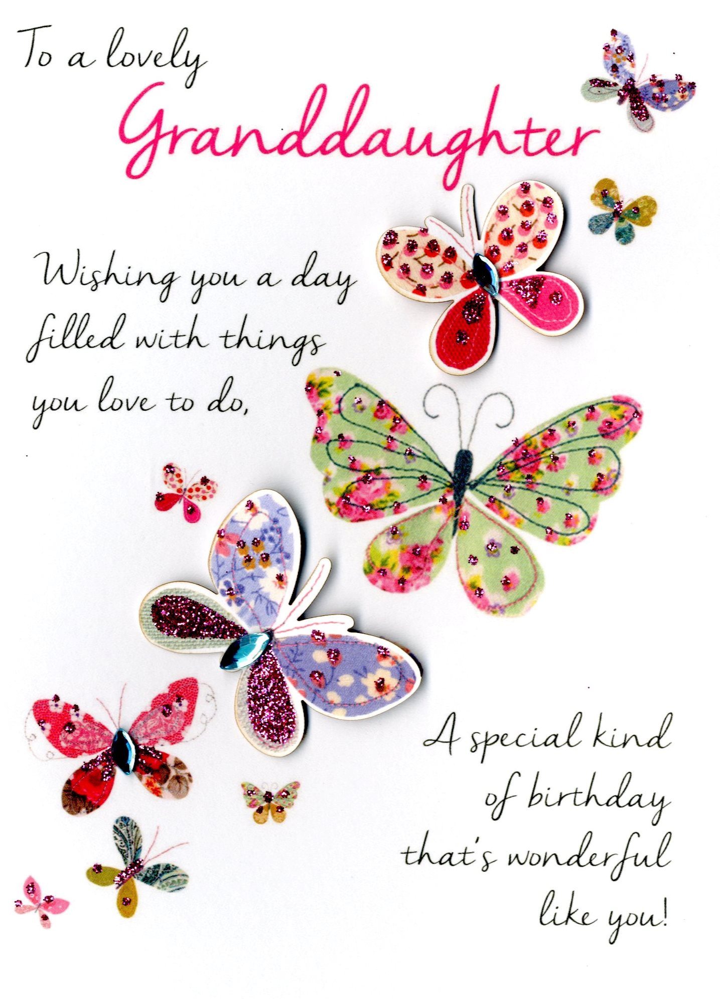 Birthday Card For Granddaughter
 Lovely Granddaughter Birthday Greeting Card Second Nature