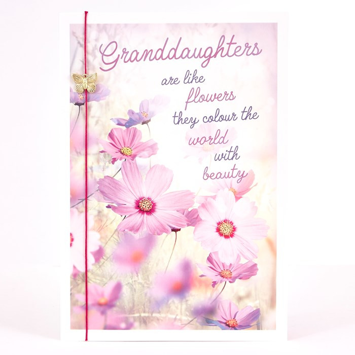 Birthday Card For Granddaughter
 Signature Collection Birthday Card Granddaughter Flowers