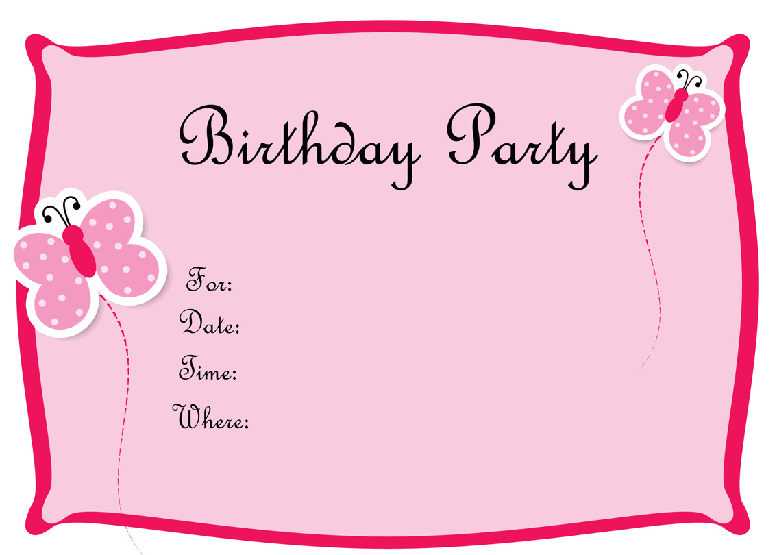 Birthday Card Invitation Maker
 5 Several Different Birthday Invitation Maker