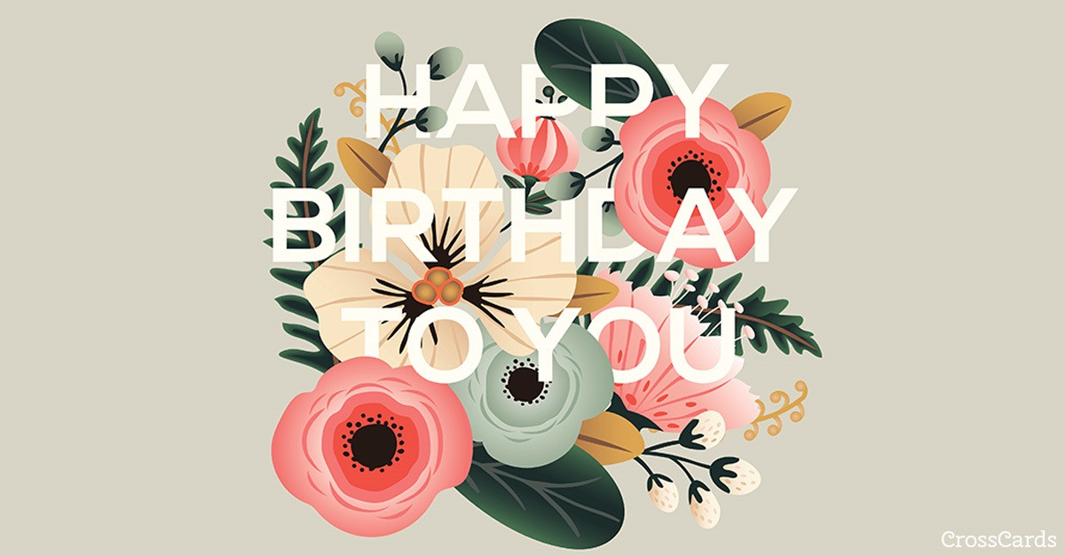 Birthday Cards Email
 Free Floral Birthday eCard eMail Free Personalized