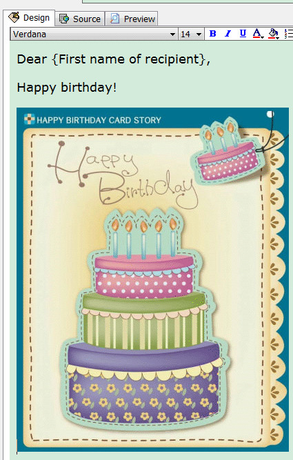 Birthday Cards Email
 How to send an eCard in AMS Birthday Edition