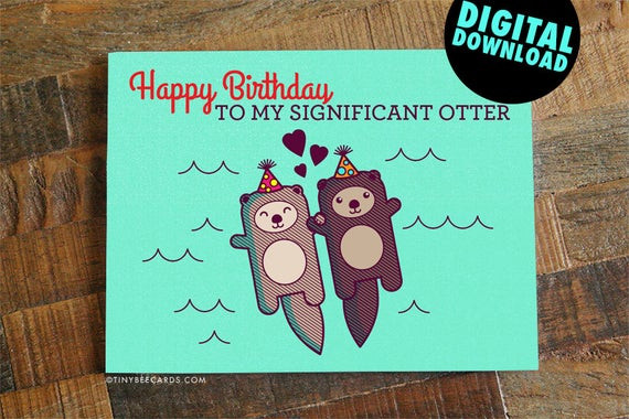 Birthday Cards Funny For Her
 Funny Printable Birthday Card for Boyfriend Girlfriend