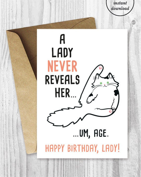 Birthday Cards Funny For Her
 Funny Birthday Cards for Her Printable Birthday Cards for