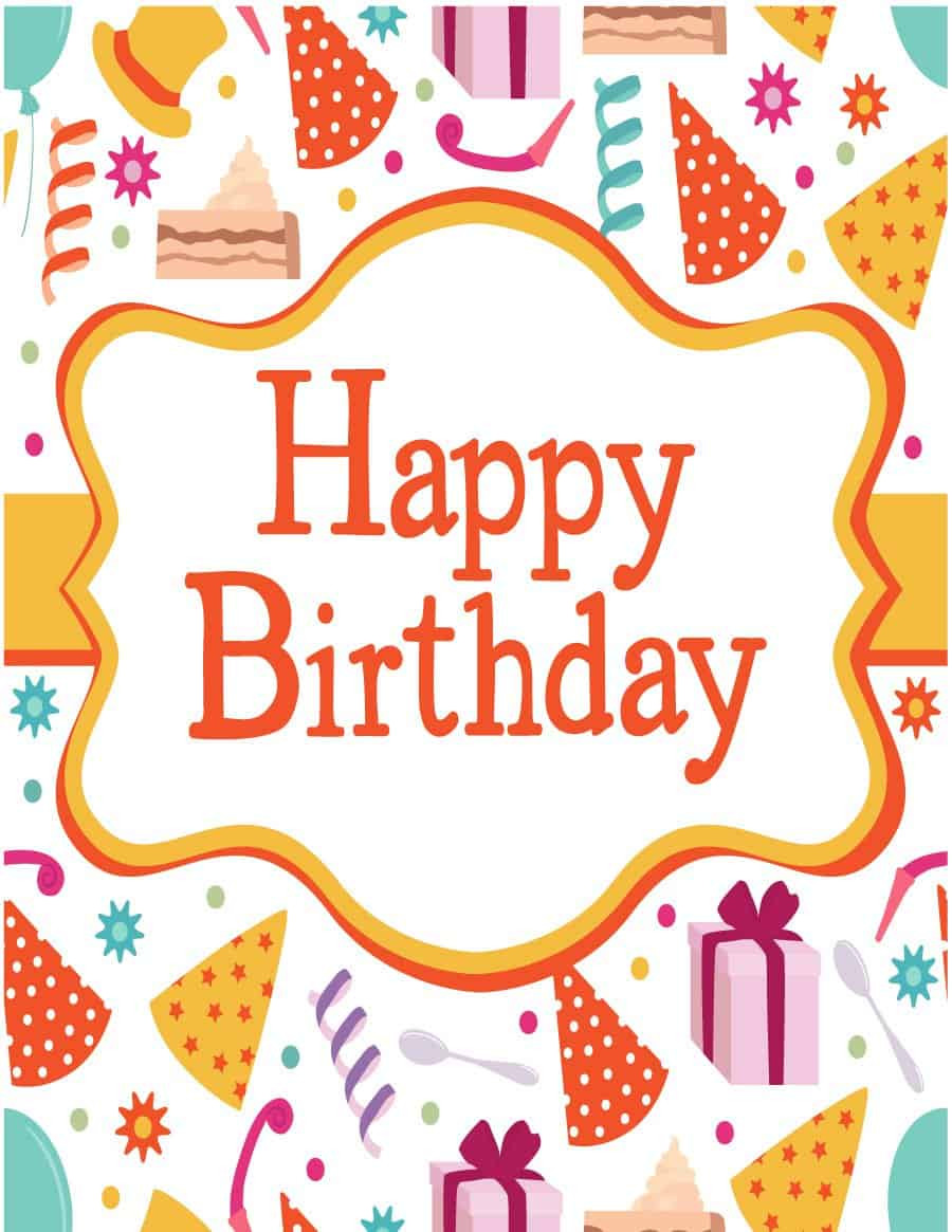 Birthday Cards Printable
 41 Free Birthday Card Templates in Word Excel PDF