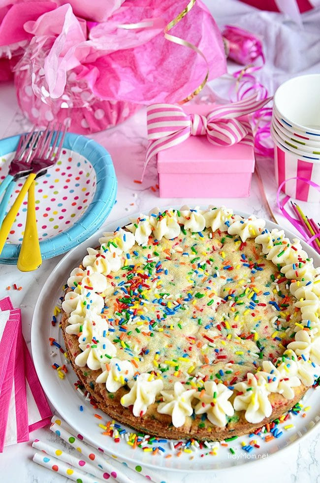 Birthday Cookie Cake Recipe
 Birthday Sugar Cookie Cake