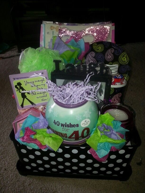 Birthday Gift Baskets For Her
 40th Birthday t basket