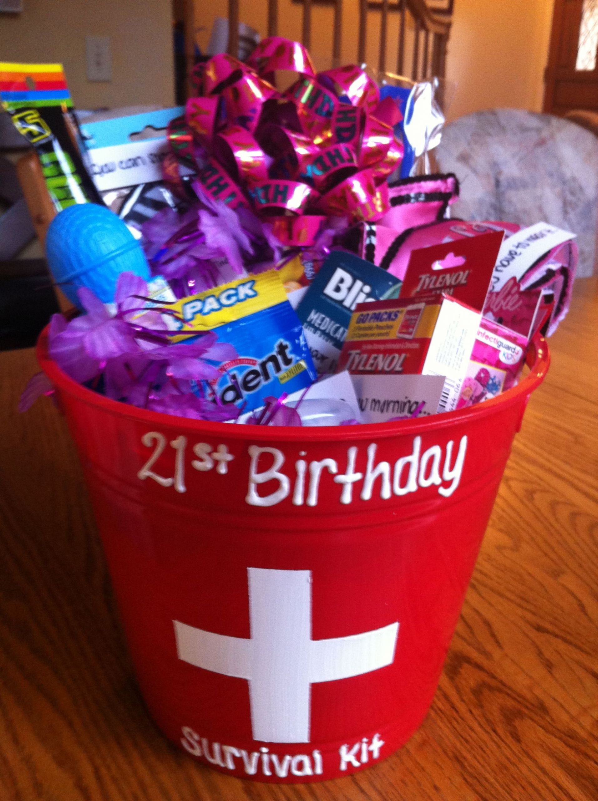 Birthday Gift Baskets For Her
 Gift basket My daughter made this for my daughter her