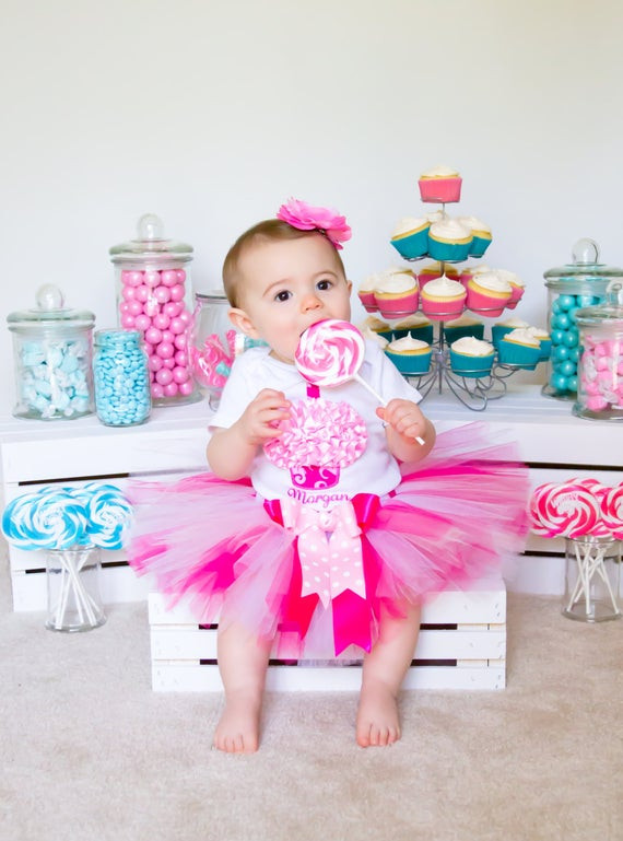 Birthday Gift Ideas For Baby Girl
 Baby Girl First Birthday Outfit Pink Tutu Cake Smash