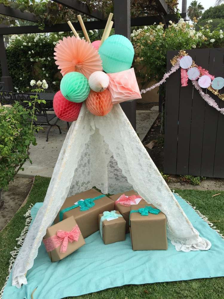 Birthday Gift Ideas For Baby Girl
 Such a fantastic boho chic baby shower party See more