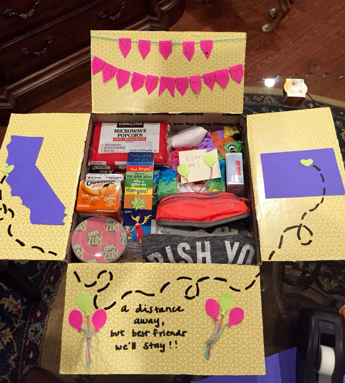 Birthday Gift Ideas For Best Friend Female
 Birthday care package for a best friend Gigi Gonzalez