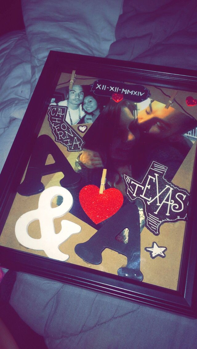 Birthday Gift Ideas For Couples
 Shadow box I made for my boyfriend in Texas