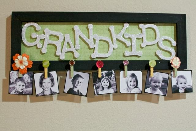 Birthday Gift Ideas For Grandpa From Grandkids
 Emmy Mom e Day at a Time DIY Grandkids Picture Sign