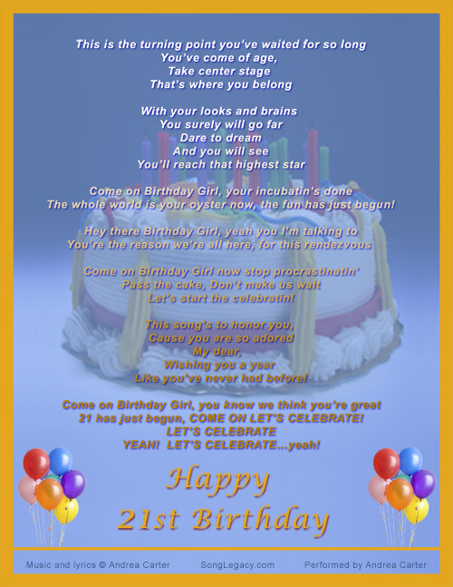 Birthday Gift Ideas For Son Turning 21
 21st Birthday Quotes For Son QuotesGram