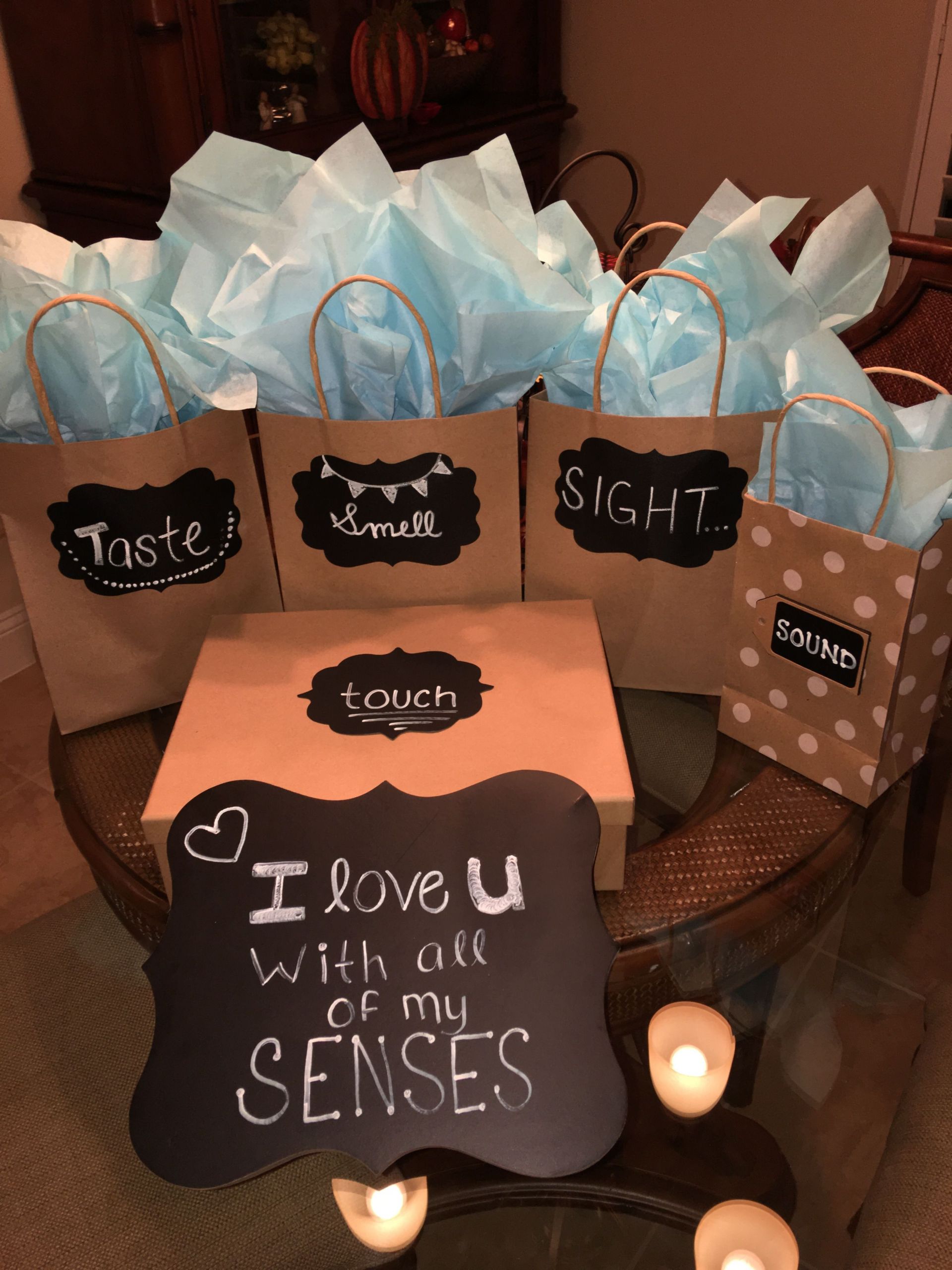 Birthday Gifts For New Boyfriend
 I love you with all of my senses my version for my