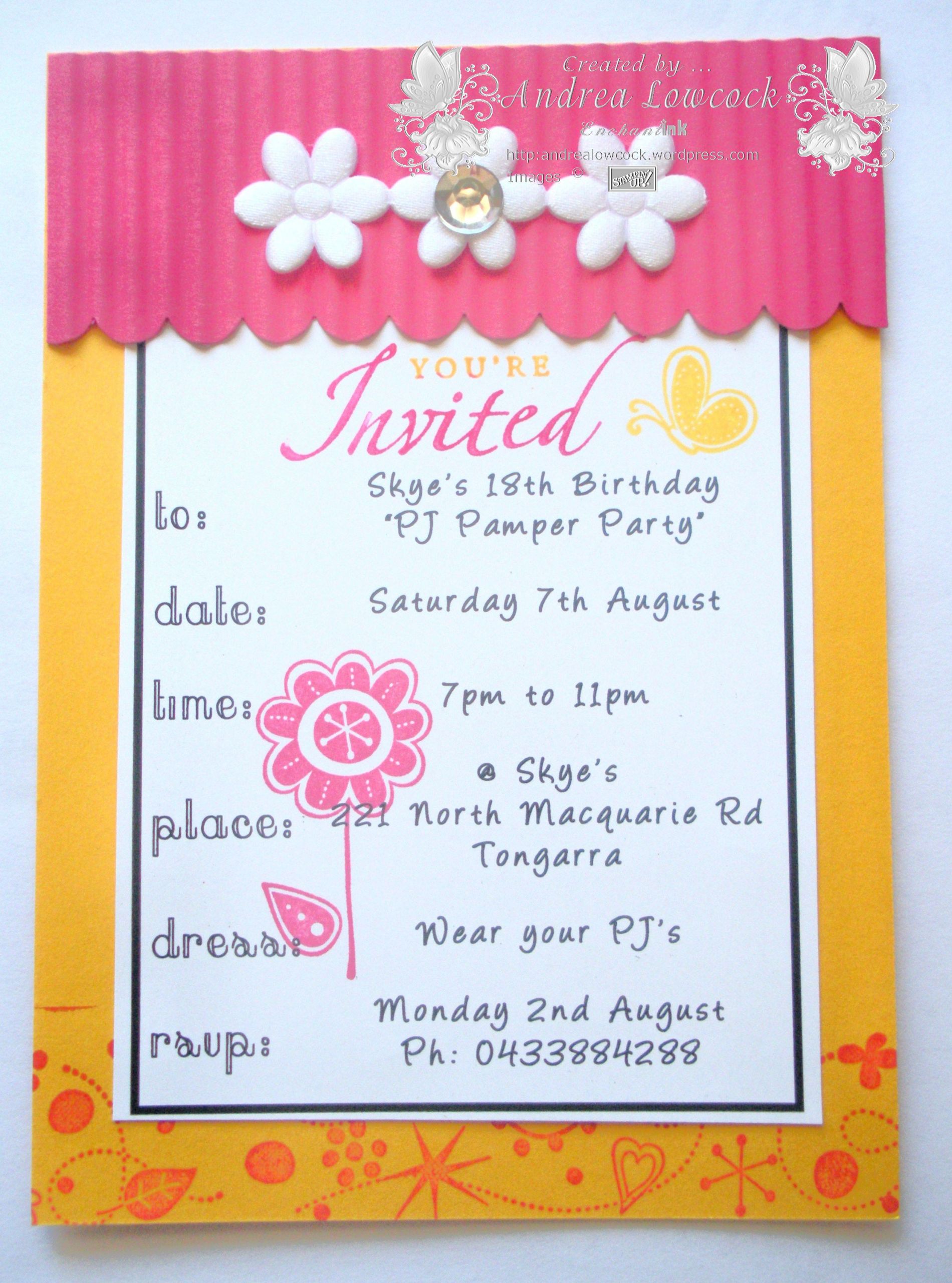 Birthday Invitation
 18th Birthday Invitations