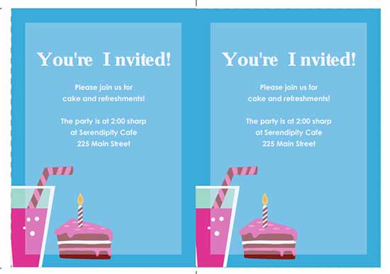 Birthday Invitation Template Word
 6 Free Party Invitation Templates Excel PDF Formats