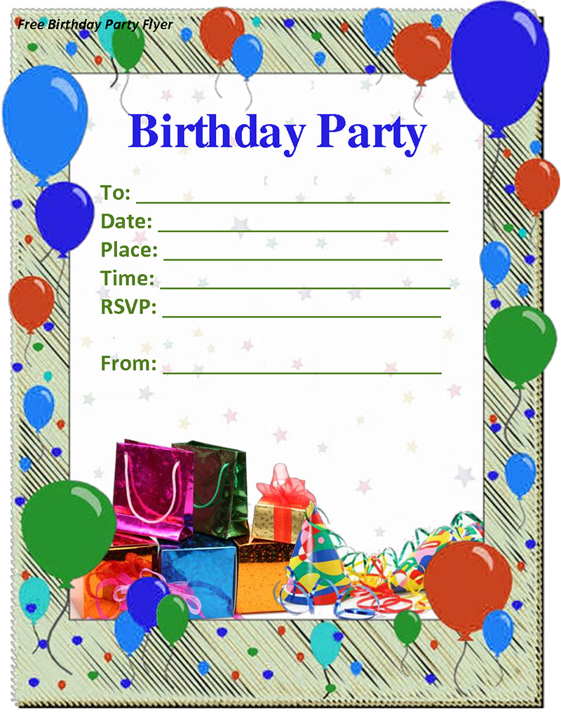 Birthday Invitation Templates Free Download
 Birthday Invitation Template Free Download