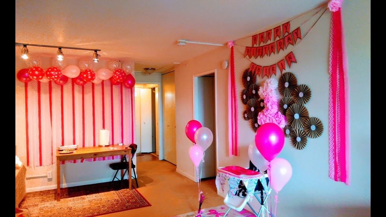 Birthday Party Decoration
 DIY First Birthday Decoration Ideas