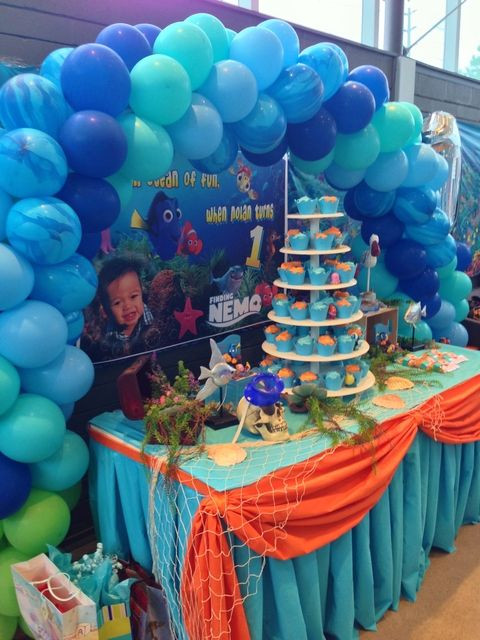 Birthday Party Decoration Ideas For 1 Year Old
 Finding Nemo theme Birthday Party Ideas