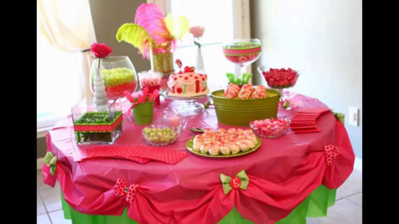 Birthday Party Decoration
 Home Birthday party table decoration ideas