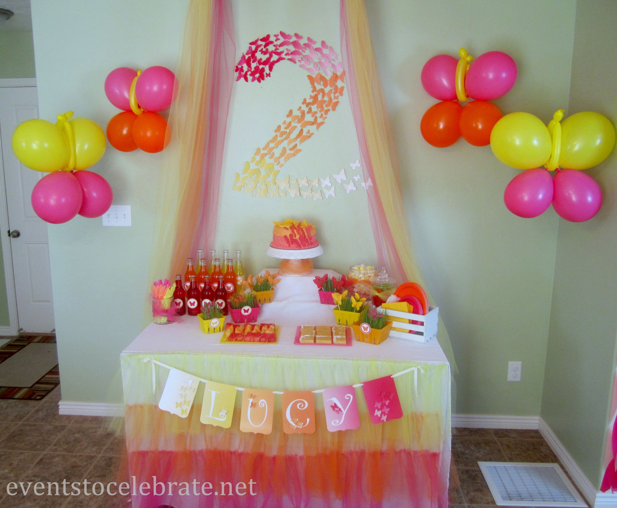 Birthday Party Decoration
 Butterfly Themed Birthday Party Decorations events to