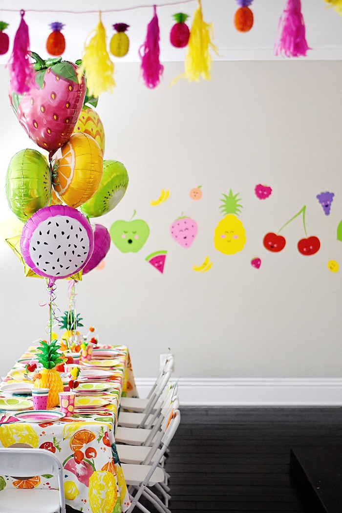 Birthday Party Decorators
 Kara s Party Ideas Colorful Tutti Frutti Birthday Party