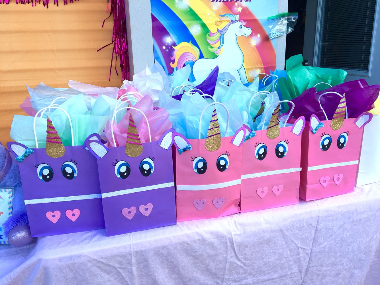 Birthday Party Gift Bag Ideas
 Camila s 5th unicorn birthday goody bags …