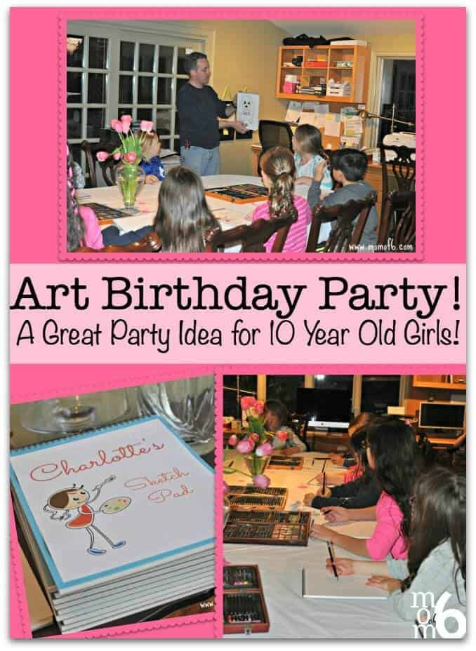 Birthday Party Ideas For 10 Year Old Girl
 Art Birthday Party A Great Party Idea for 10 Year Old