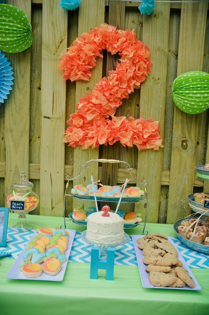 Birthday Party Ideas For 2 Year Old
 Peach Stand Party Planning Ideas Supplies Idea Cake