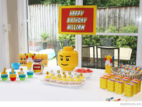 Birthday Party Ideas For 6 Year Old
 Bondville Lego party for 6 year old William