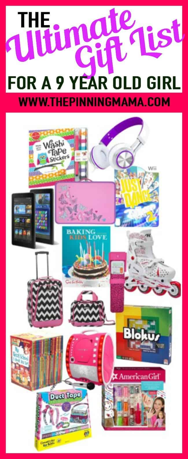 Birthday Party Ideas For 9 Year Old Daughter
 The Ultimate Gift List for a 9 Year Old Girl • The Pinning