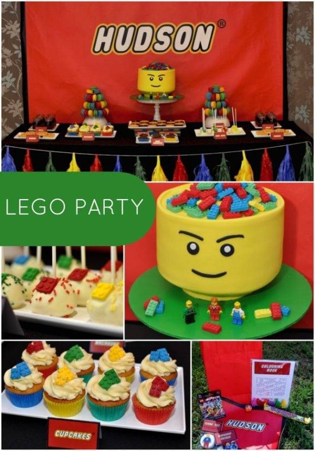 Birthday Party Supplies For Boys
 Boy s Lego Themed 5th Birthday Party