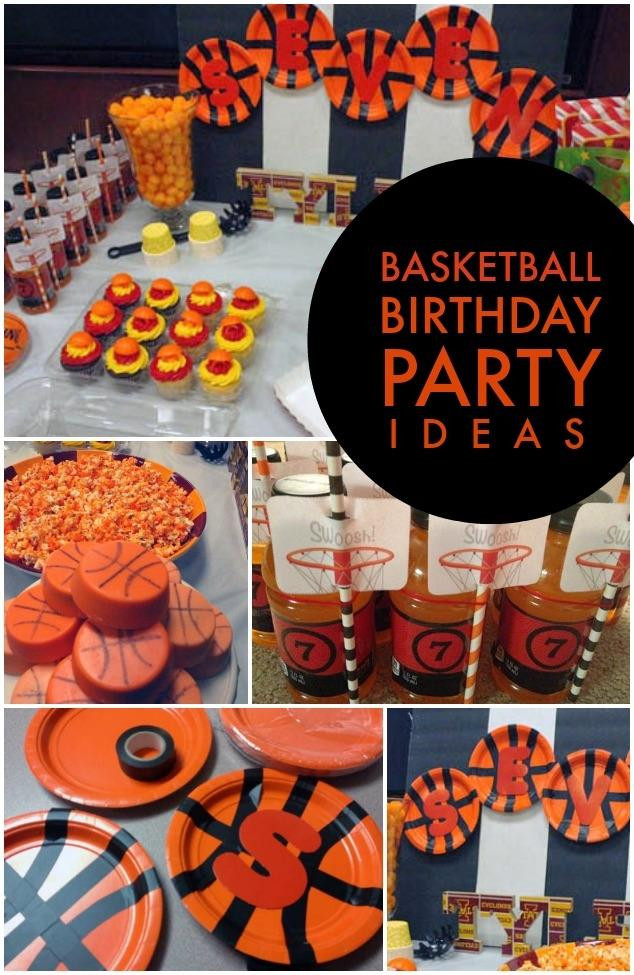 Birthday Party Supplies For Boys
 Boy s Basketball Themed Birthday Party Spaceships and