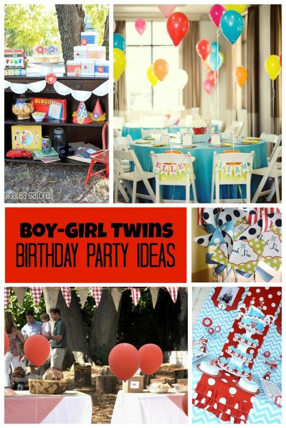 Birthday Party Supplies For Boys
 Twins Birthday Party Ideas for Boy Girl Twins