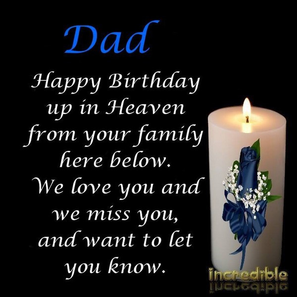 Birthday Quotes For Dad In Heaven
 72 Beautiful Happy Birthday in Heaven Wishes My Happy