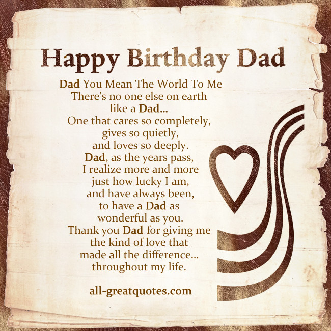 Birthday Quotes For Dad In Heaven
 HAPPY BIRTHDAY QUOTES FOR MY DAD IN HEAVEN image quotes at