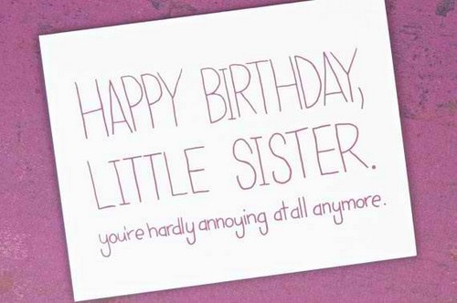 Birthday Quotes For Sister Funny
 The 105 Happy Birthday Little Sister Quotes and Wishes