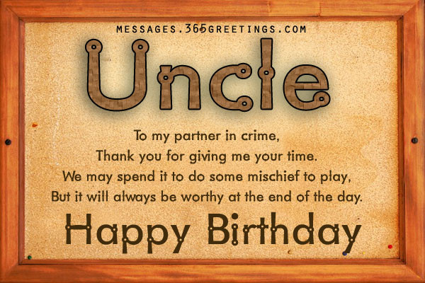 Birthday Quotes For Uncle
 Birthday Wishes for Uncle 365greetings
