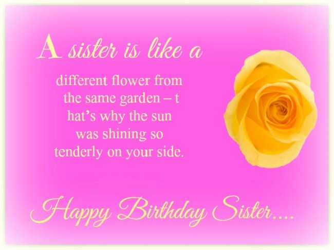 Birthday Quotes To Sister
 Birthday Quotes for Sister Cute Happy Birthday Sister Quotes