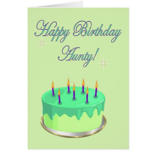 Birthday Wishes For Aunty
 Happy Birthday Aunty Birthday cake wishes