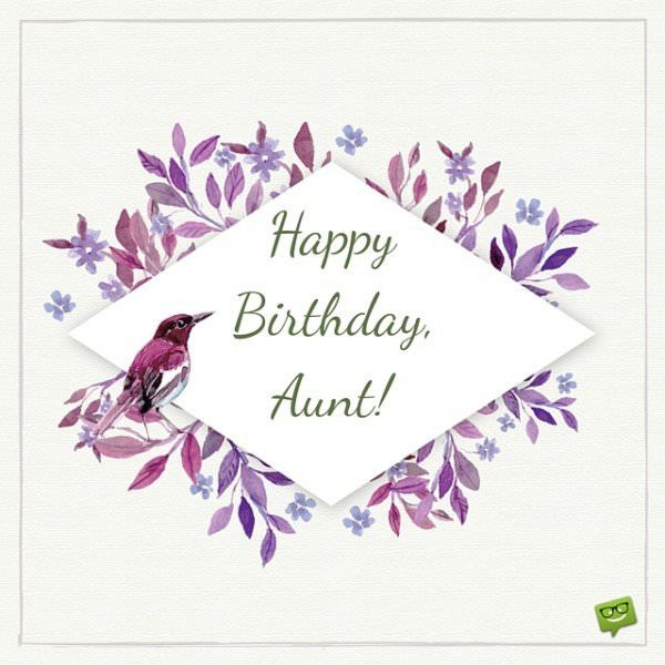 Birthday Wishes For Aunty
 Happy Birthday Auntie
