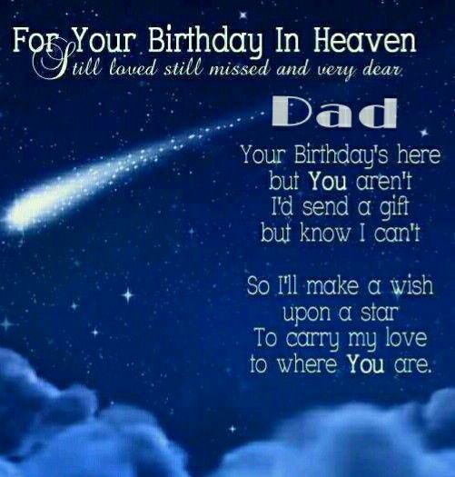 Birthday Wishes For Dad In Heaven
 17 Best images about Dads on Pinterest