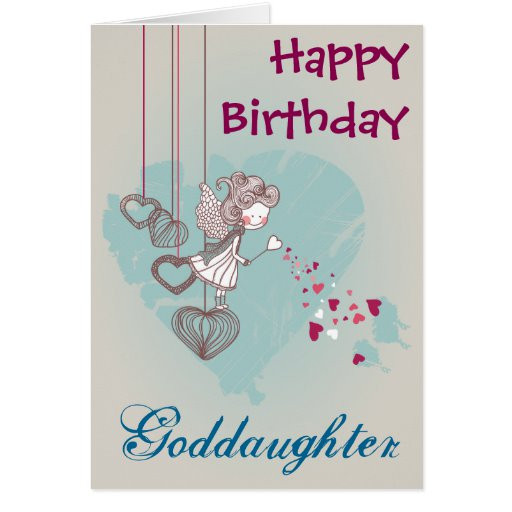 Birthday Wishes For Goddaughter
 Goddaughter Birthday Card