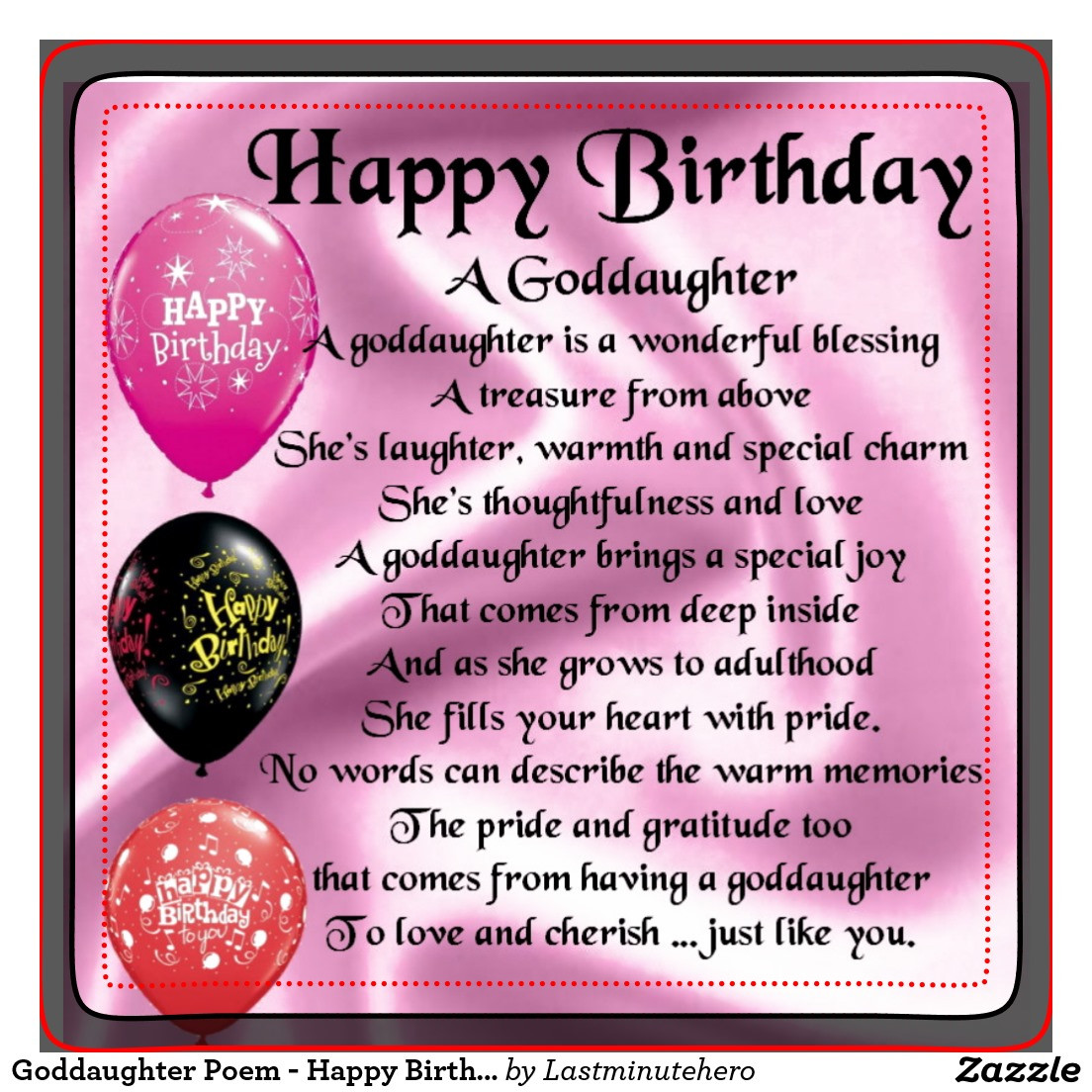 Birthday Wishes For Goddaughter
 Happy Birthday Goddaughter Quotes QuotesGram