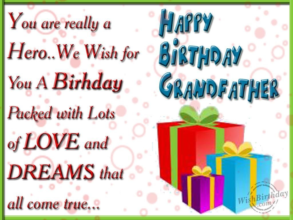 Birthday Wishes For Grandpa
 Happy Birthday Grandfather s and