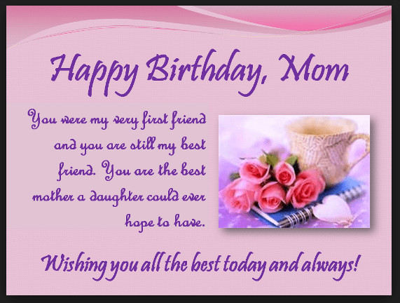 Birthday Wishes From Mom To Son
 Heart Touching 107 Happy Birthday MOM Quotes from Daughter