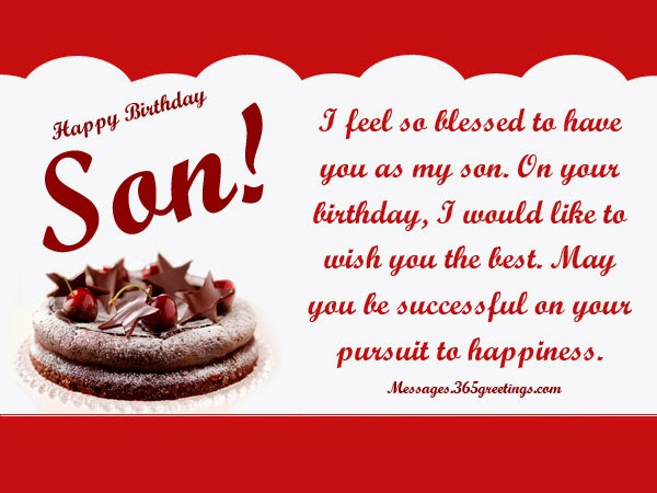 Birthday Wishes From Mom To Son
 All wishes message Greeting card and Tex Message
