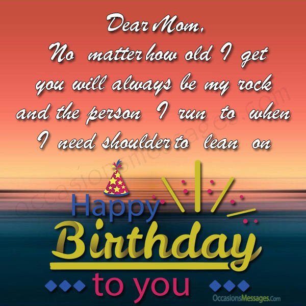 Birthday Wishes From Mom To Son
 Birthday Wishes for Mother from Son Occasions Messages