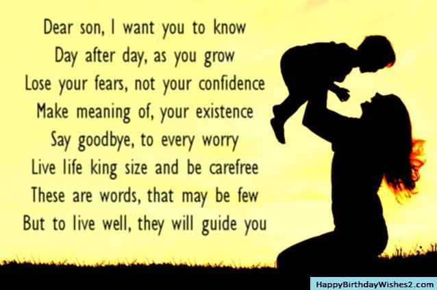 Birthday Wishes From Mom To Son
 100 Best Birthday Wishes Messages and Quotes for Son